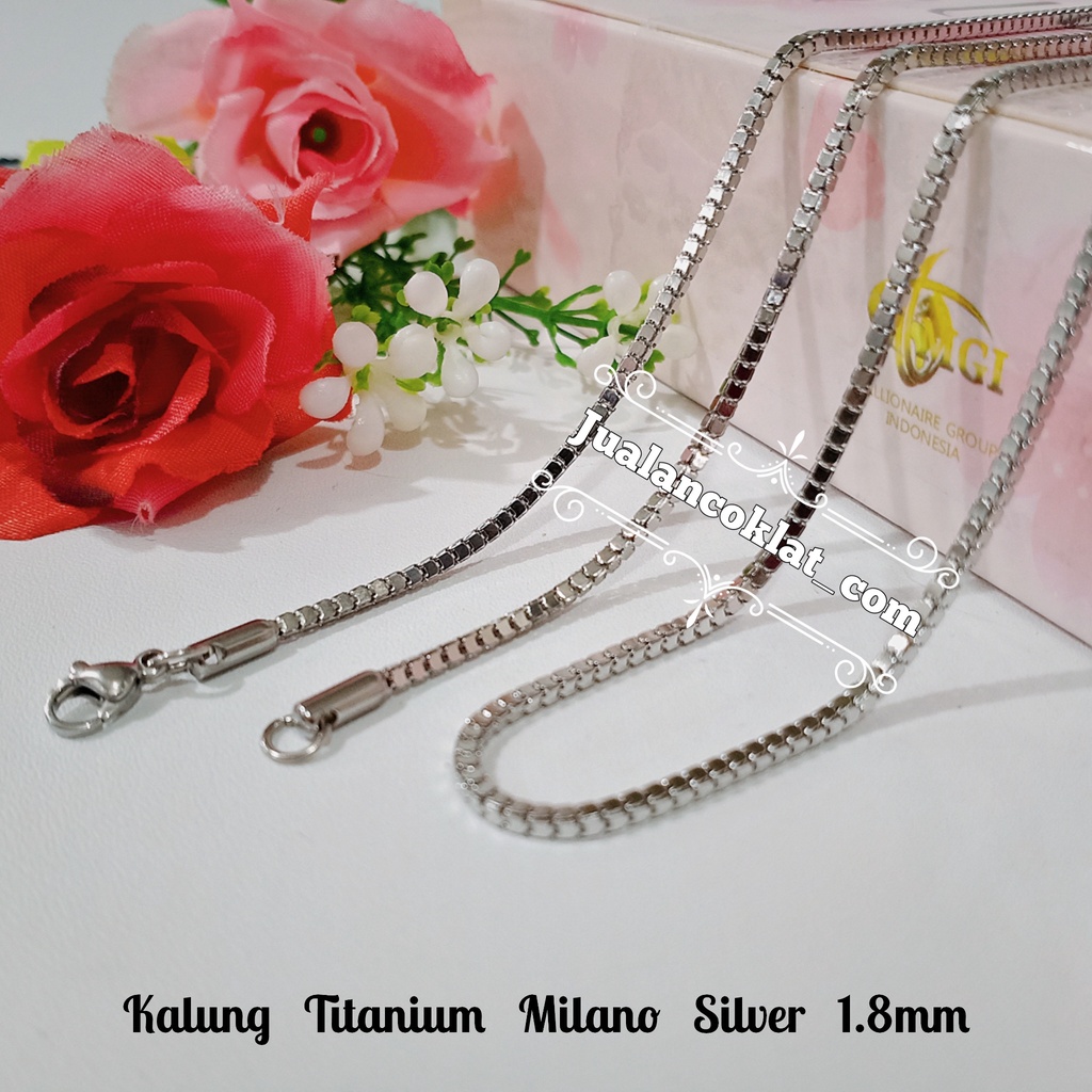 Jual [[ 45 And 60cm ]] Milano Italy Tulang Panah High Quality Rantai