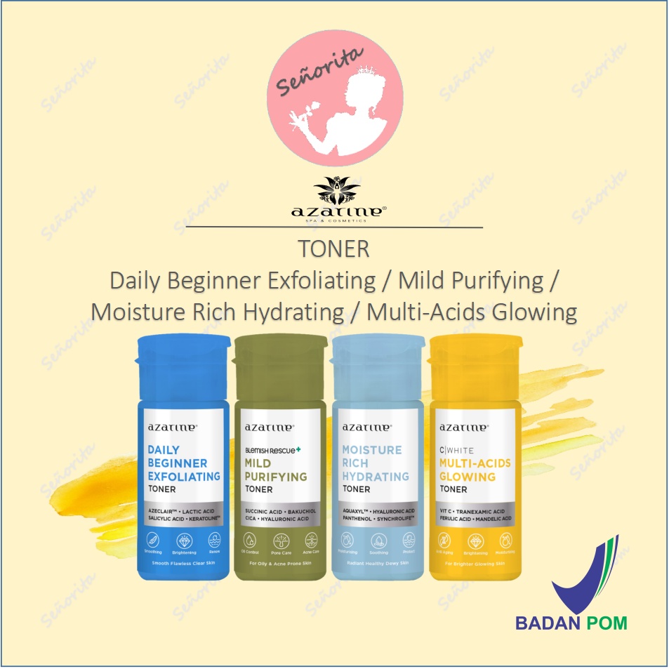 Jual AZARINE Toner Daily Beginner Exfoliating / Mild Purifying
