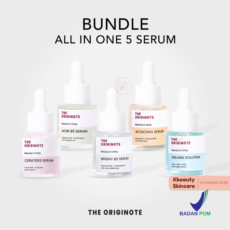 Jual The ORIGINOTE Serum ALL VARIANT / Bright B3 / Acne B5 / Ceratides ...