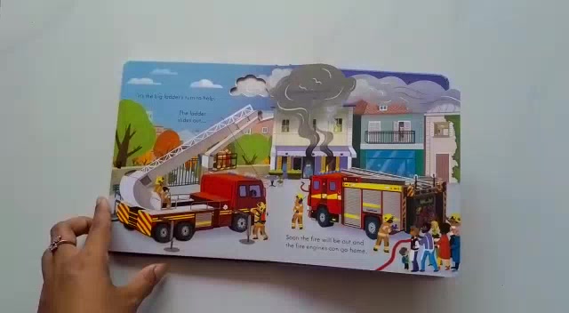 Jual Usborne Peep Inside How a Fire Engine Works English Book Buku ...