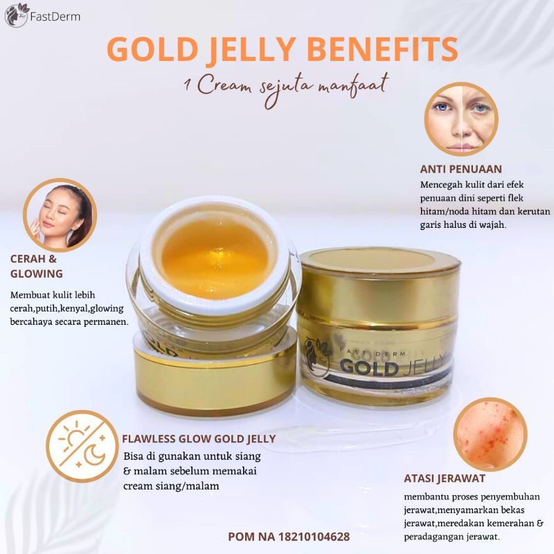 Jual FASTDERM GOLD JELLY - GOLD JELLY FAST DERM | Shopee Indonesia