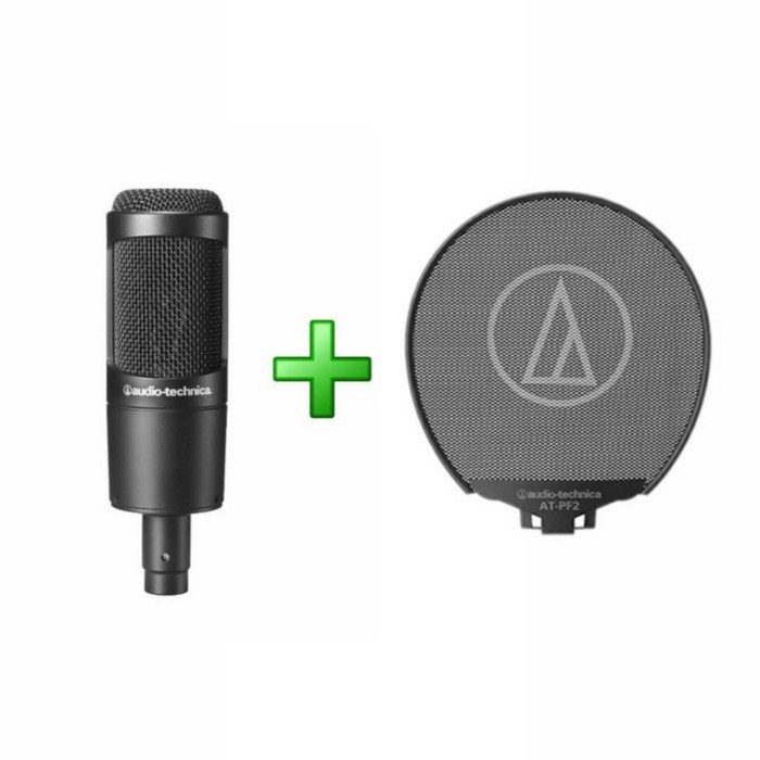 Jual Audio Technica AT2035 + AT-PF2 Microphone | Shopee Indonesia