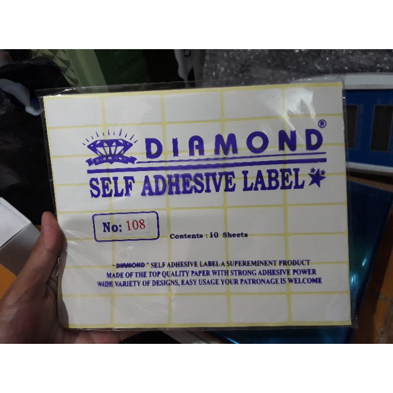 Jual STIKER LABEL NAMA MULTIFUNGSI SELF ADESHIVE LABEL NO.108 | Shopee ...