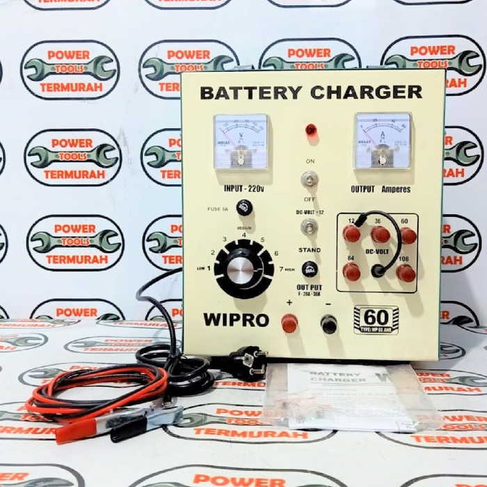 Jual Charge Aki 60A WIPRO Battery Charger Accu WP 60 A Charger Aki Cas