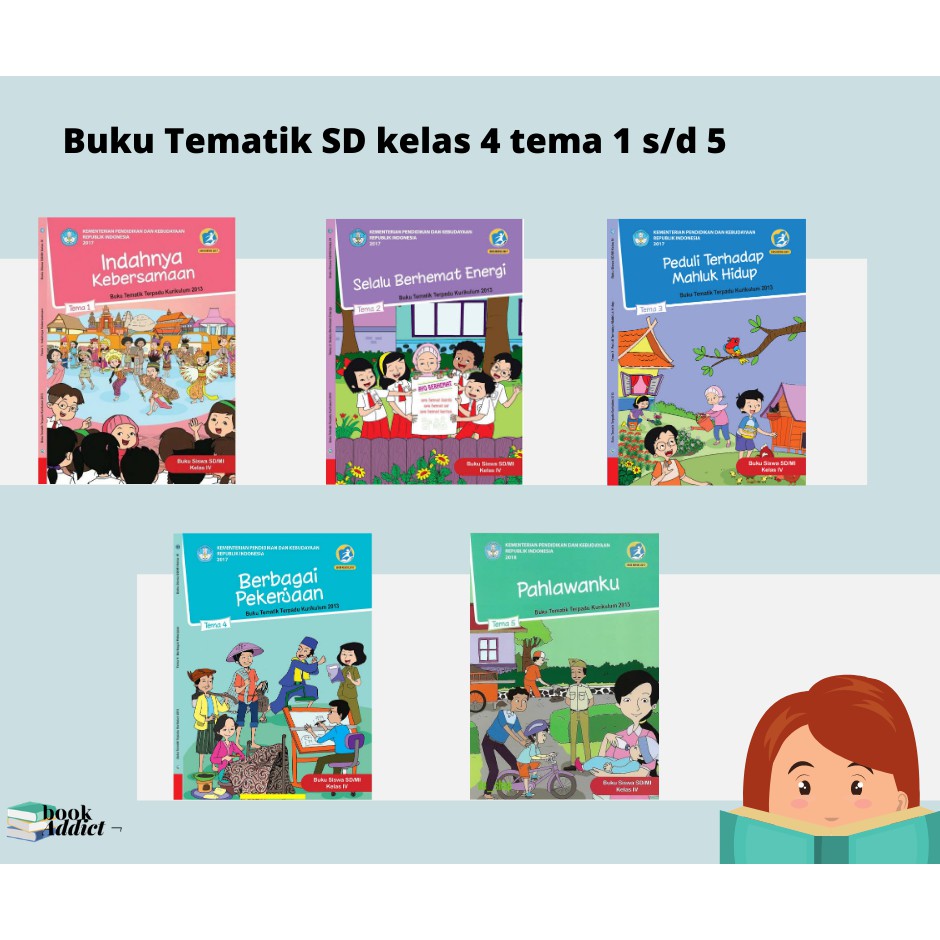 Jual Buku Tematik SD Kelas 4 (Tema 1 S/d 5) | Shopee Indonesia