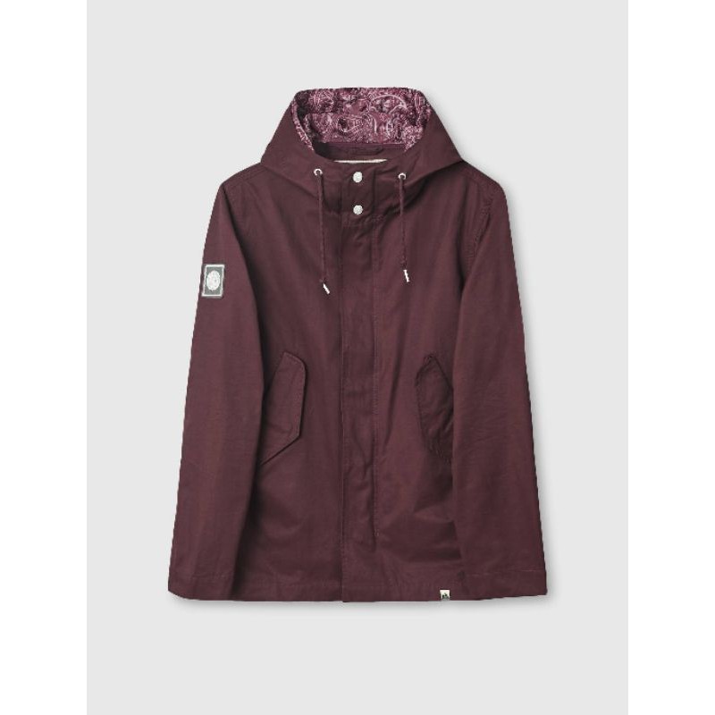 Pretty green cotton outlet zip up hooded parka