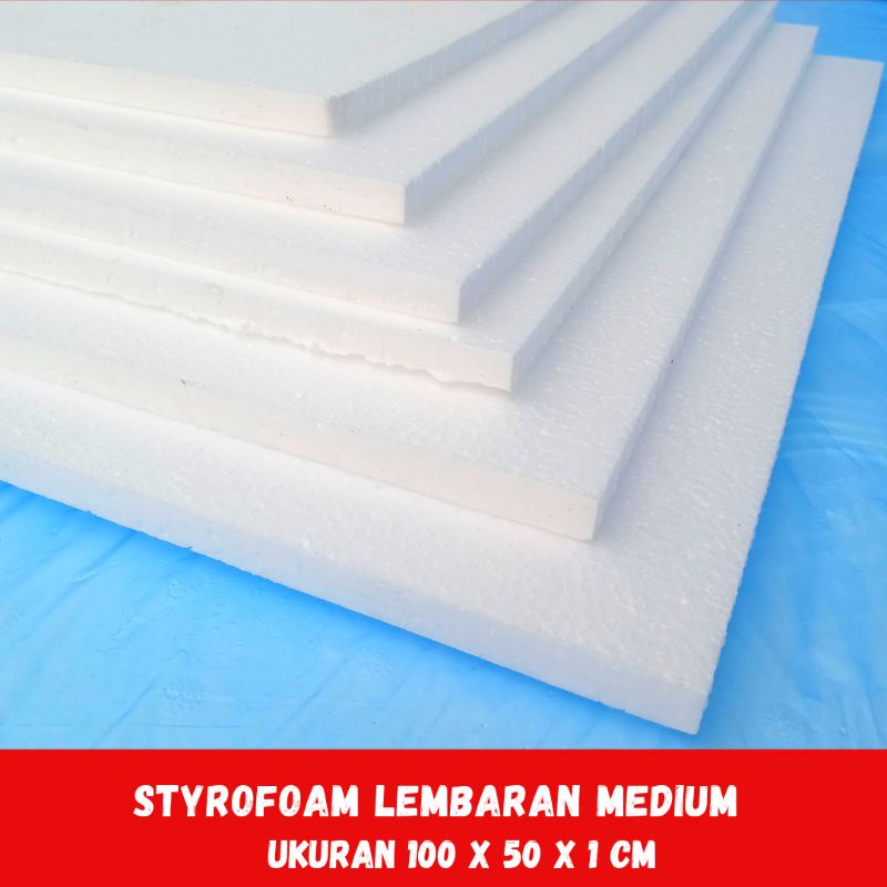 Jual Styrofoam Lembaran Medium 100 X 50 X 1 Cm | Shopee Indonesia