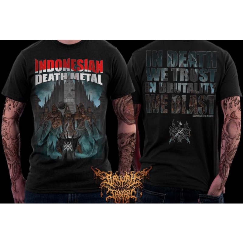 Jual Cod Original Kaos Metal Hitam Asli Iddm Pandawa 1 Black Ts Viral