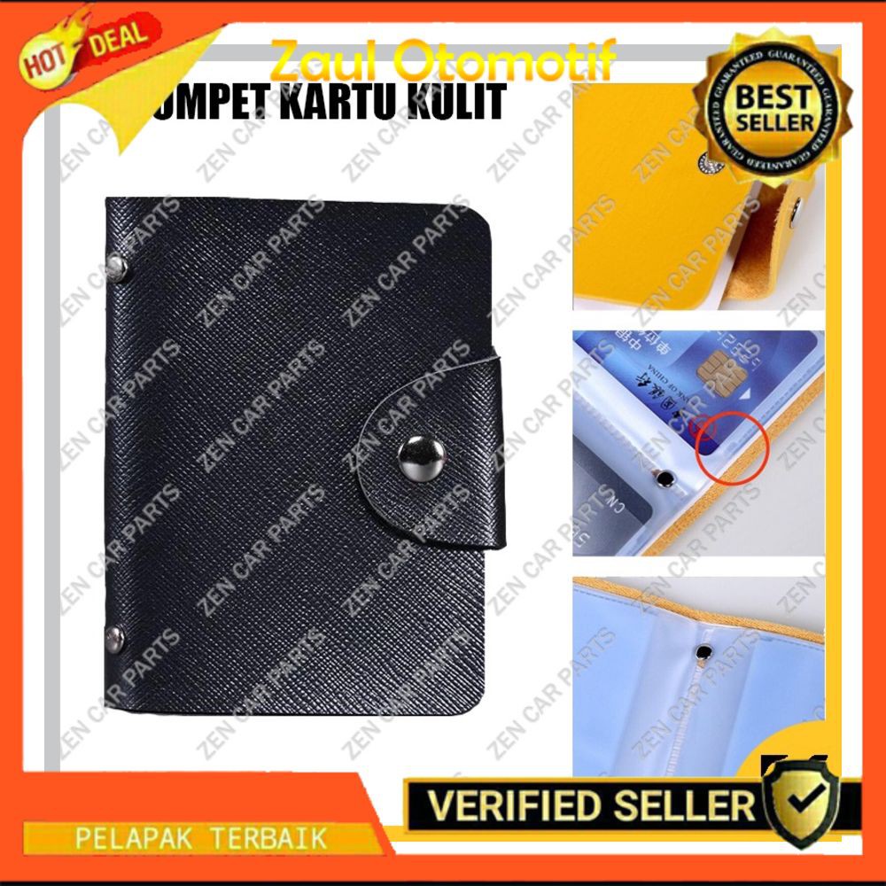 Jual Promo Dompet kartu nama pria wanita kulit 12 slot cewek cowok card