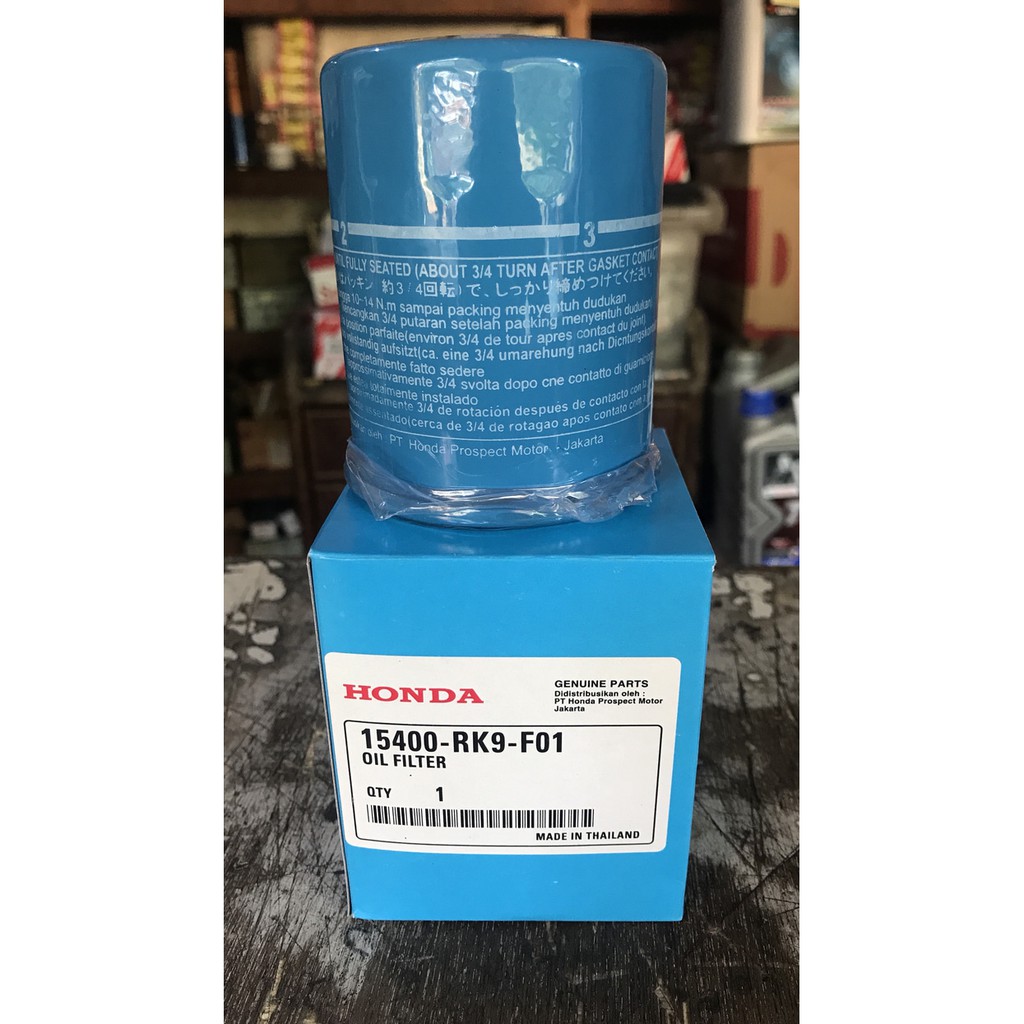 Jual SARINGAN OLI OIL FILTER HONDA 15400-RK9-F01 MADE IN THAILAND ...
