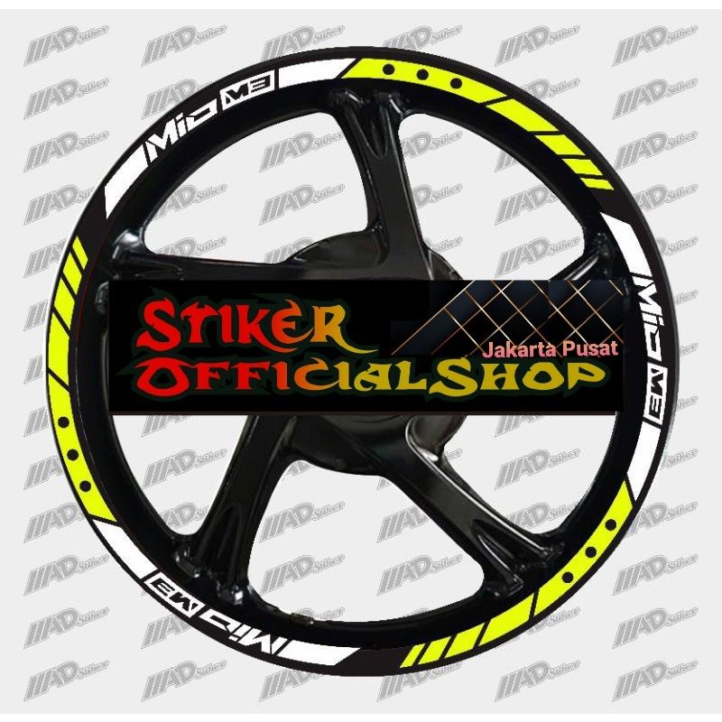 Jual stiker velg list roda cutting stiker yamaha mio m3 | Shopee Indonesia