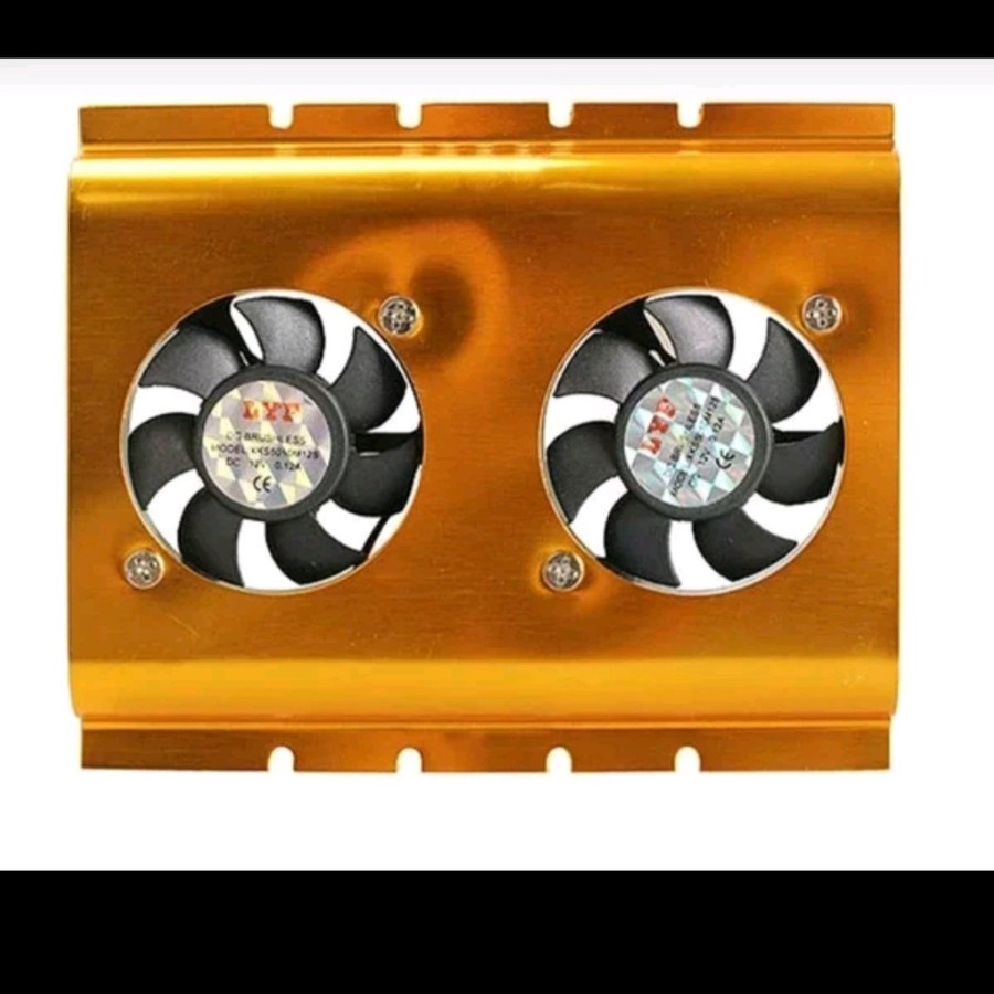 Jual Cooler Pendingin HDD 3,5 inch komputer dual fan | Shopee Indonesia