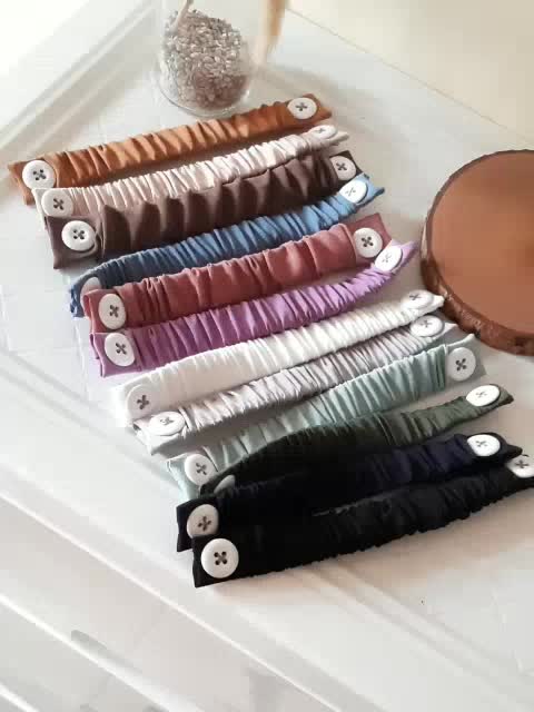 Jual (Min Order 5 Pcs) STRAP TALI MASKER HIJAB KAIN KANCING POLOS ...