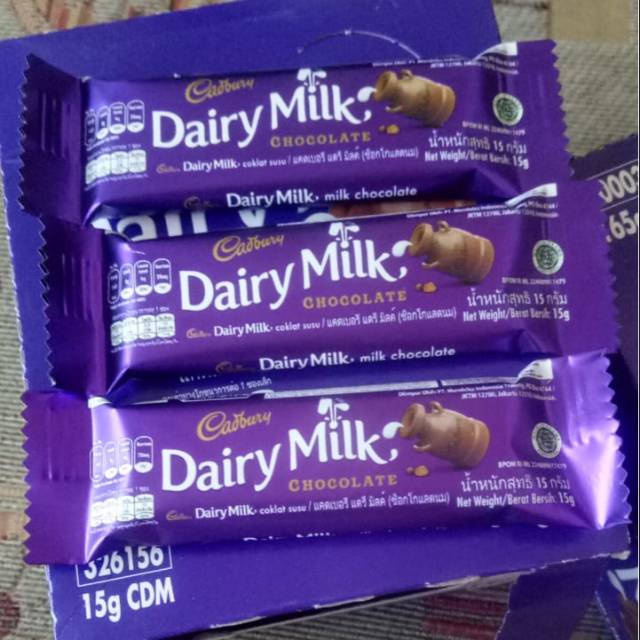 Jual Coklat Cadbury Dairy Milk 15 Gram | Shopee Indonesia