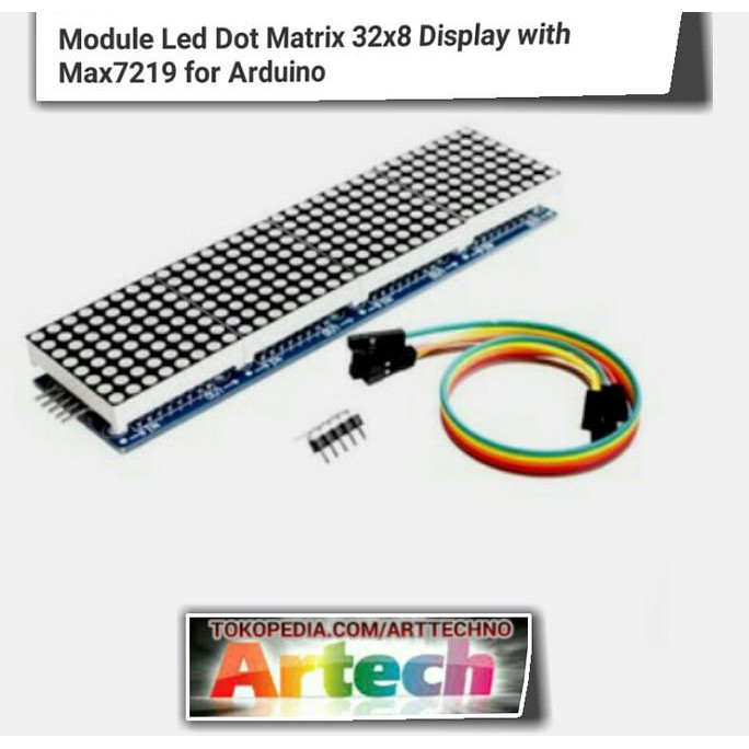 Jual Module Led Matrix 32x8 Display With Max7219 For Arduino | Shopee ...