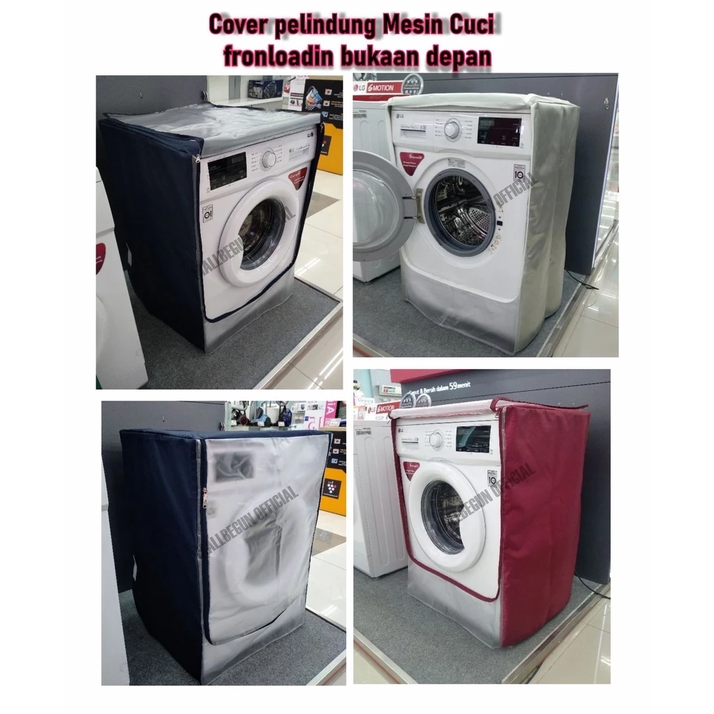 Cover pelindung penutup mesin cuci fronloading bukaan depan/ washing machine /bukaan depan
