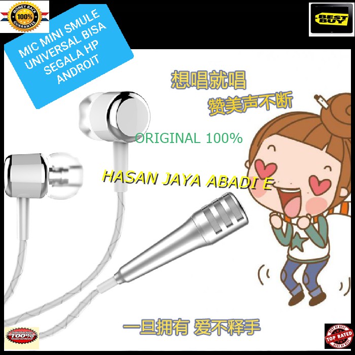 Jual J191 headset smule mic original BEST SELLER music kabel headphone earphone handsfree cable hf hands Shopee Indonesia