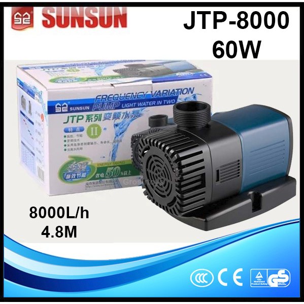 Jual Sunsun JTP 8000 JTP8000 60w Submersible Pompa Air Aquarium Kolam