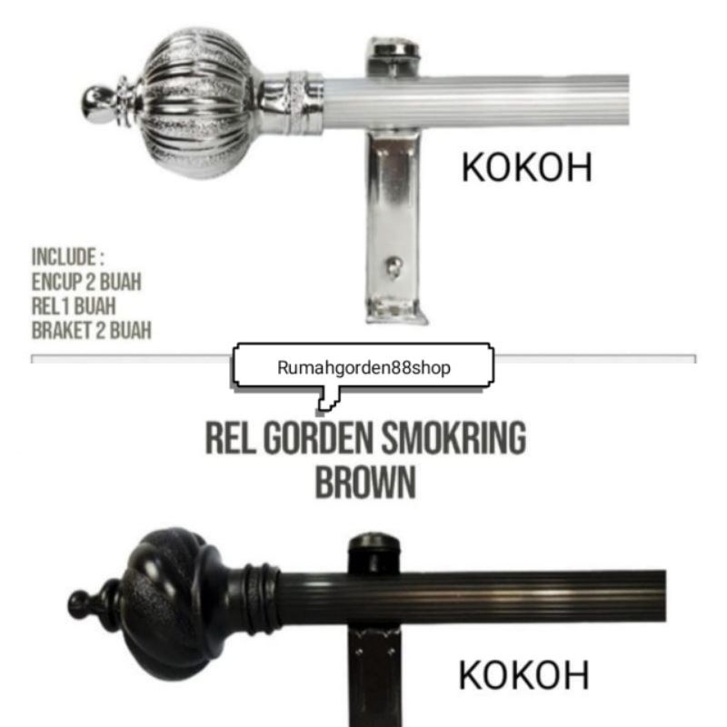 Jual Besi / Rell gorden Cristal / Rell garis kuning hitam silver ...