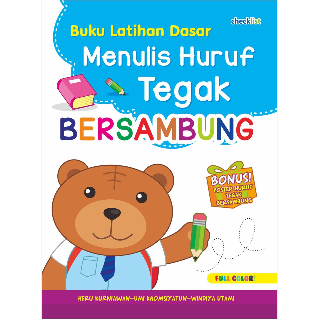 Jual Buku Latihan Dasar: Menulis Huruf Tegak Bersambung | Shopee Indonesia