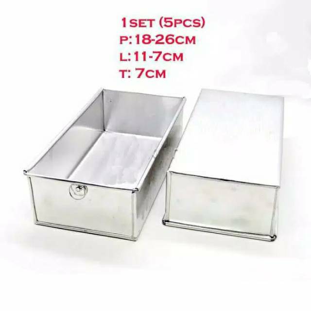 Jual Loyang kue brownies kukus / Loyang roti / Loyang bolu (1set 5cps