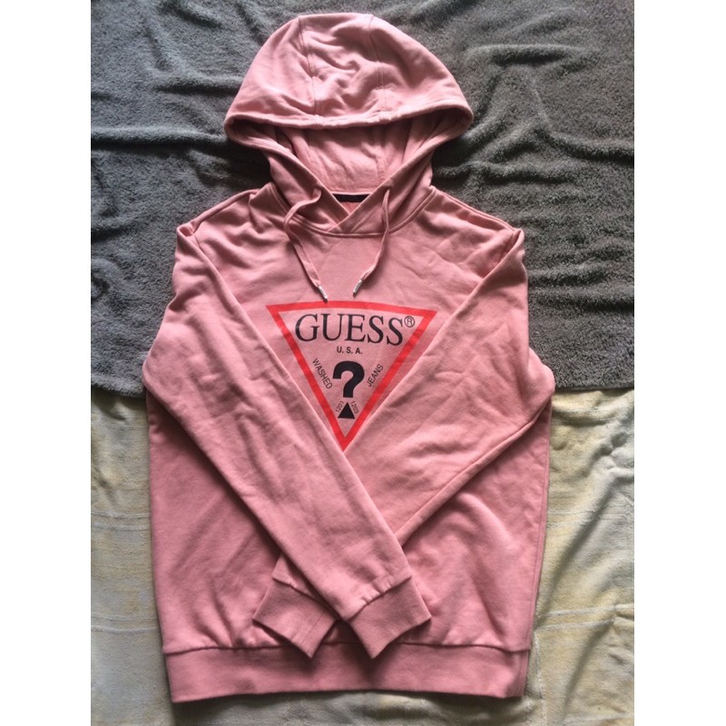 Jual Guess Bae Suzy Pink Hoodie Shopee Indonesia