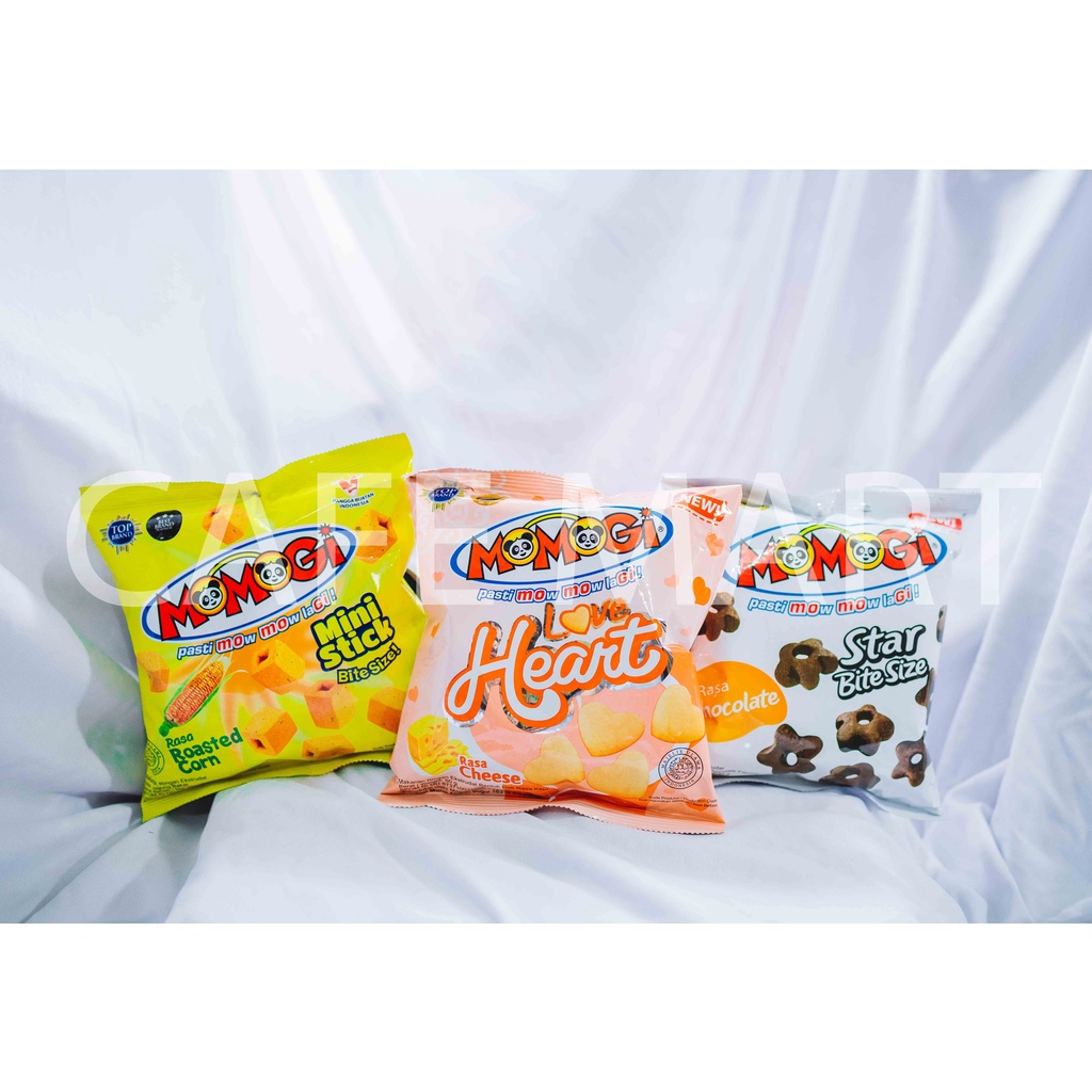 Jual MOMOGI MINI STICK 50GR / STAR COKLAT / HEART KEJU / BITE SIZE ...