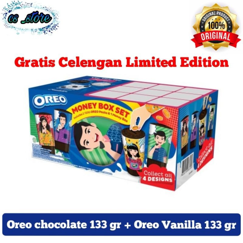 Jual Oreo Money Box Set Isi 2 Oreo 133 Gr Celengan Shopee Indonesia