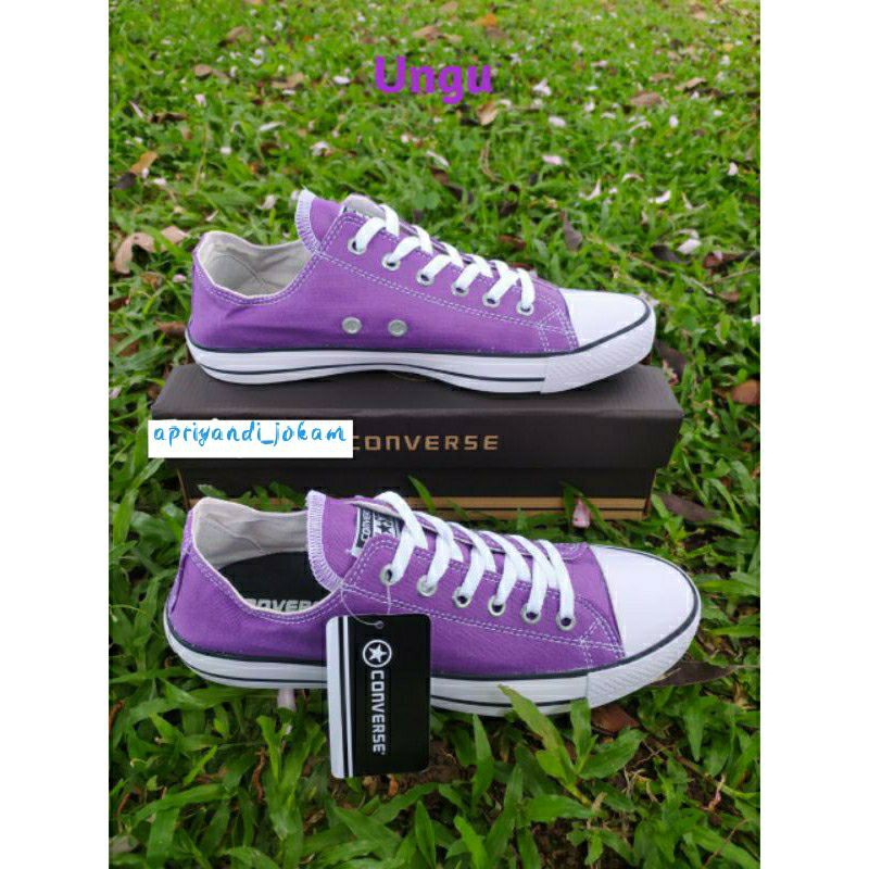 Jual Sepatu Converse All Star Tanpa Box Khusus Warna Ungu Tersedia