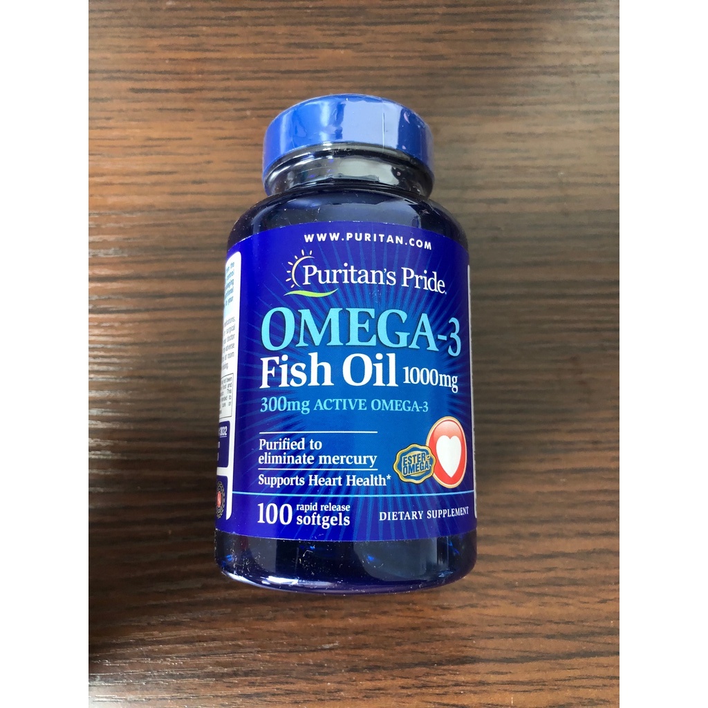 Jual Puritans Pride Omega 3 Fish Oil 1000 mg 100 softgels ORIGINAL USA