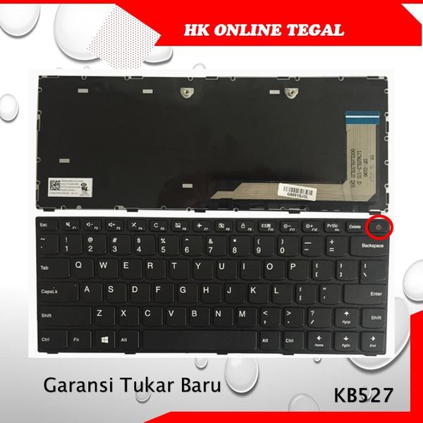 Jual Keyboard Lenovo Ideapad 110 14isk Soket Pinggir Tombol Power