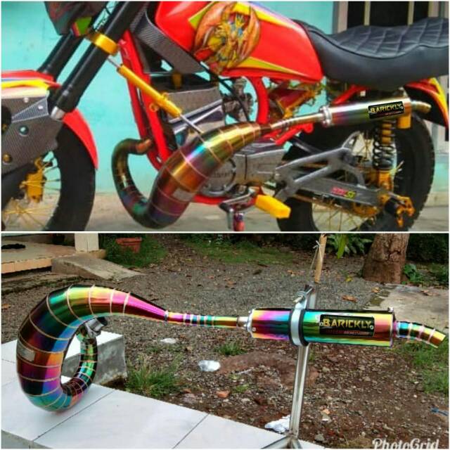 Jual SUPERR !! Knalpot Tipe Udang Atas RX King, Lobster Pelangi