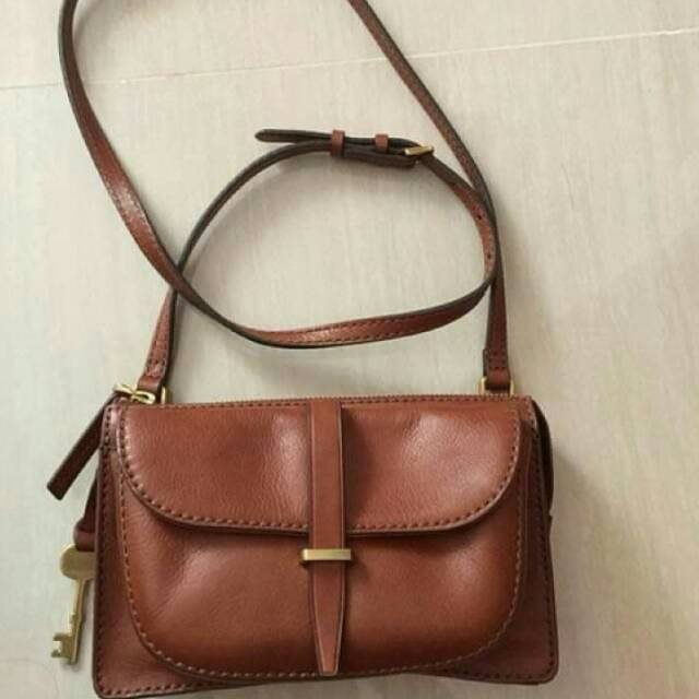 Jual Fossil Ryder Crossbody Small Brown Shopee Indonesia
