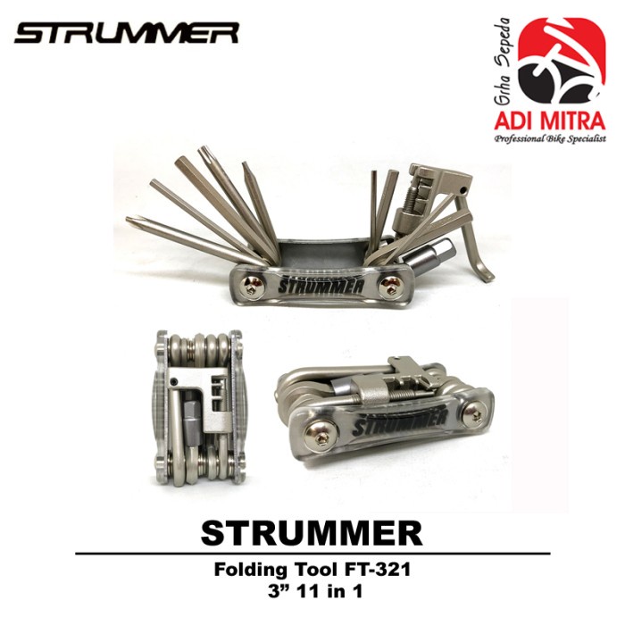 Jual Strummer FT-321 Folding Tool Kunci Sepeda Set Bike Tool Kit ...
