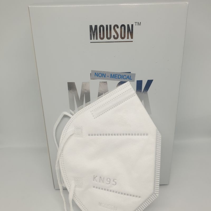 Jual Masker Kn Kn Kf Kf Mouson Ply Warna Putih White Isi Pcs Earloop Shopee