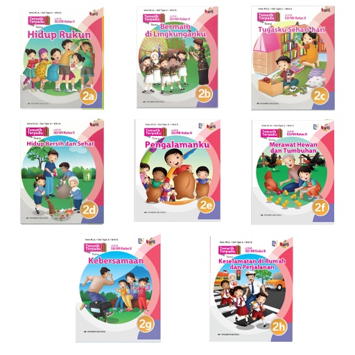 Jual BUKU TEMATIK TERPADU 2A-2H SD.MI KELAS 2 | Shopee Indonesia