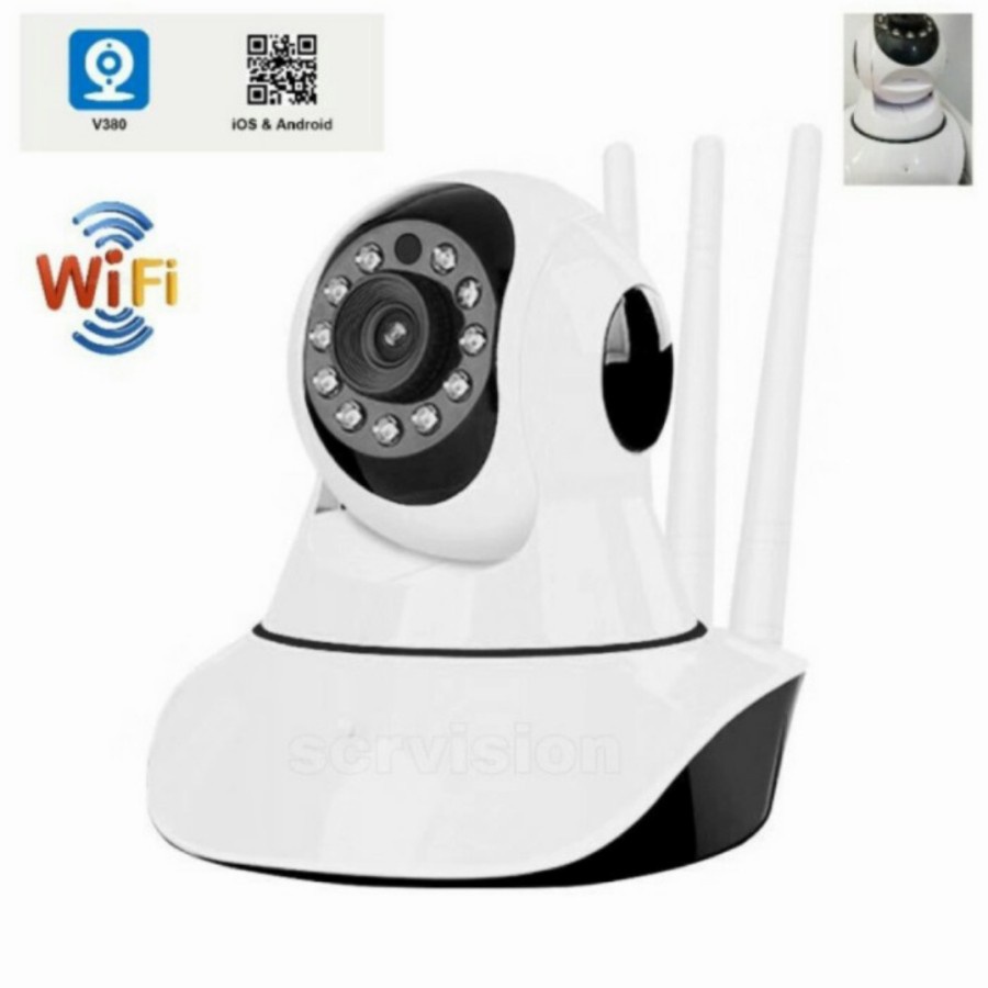 Jual WIFI SMART NET CAMERA IP 5MP V380 PRO IPCAM CCTV WIFI 3 ANTENA ...