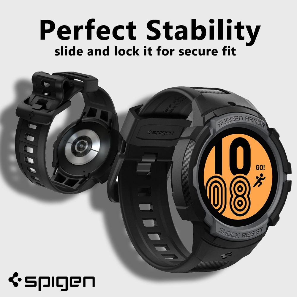 Samsung Galaxy Watch5 Pro 写す 黒 Spigen保護カバー付