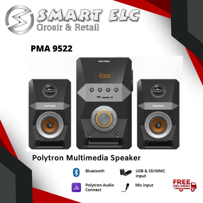 Jual Polytron Multimedia Speaker Karokeee Bluetooth Pma Shopee