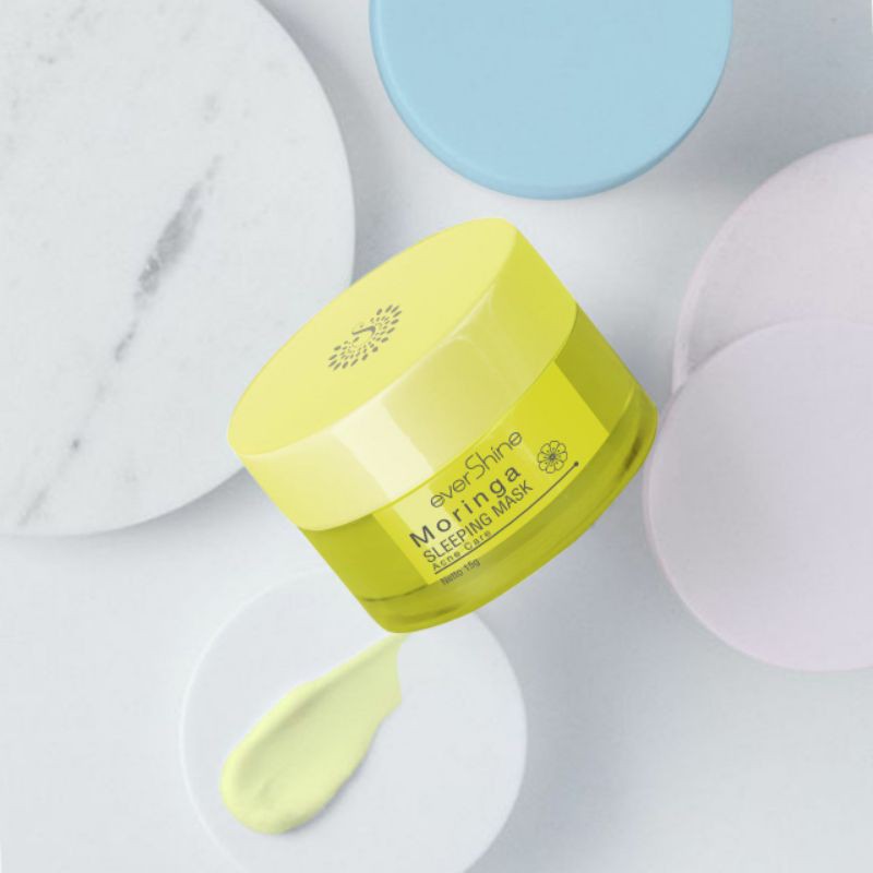 Jual Evershine Moringa Acne care Sleeping Mask /oily skin /acne skin