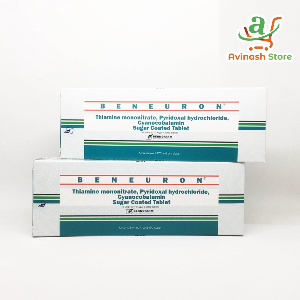 Jual BENEURON VITAMIN B1, B6, B12 HARGA PERBOX ISI 100 TABLET | Shopee ...