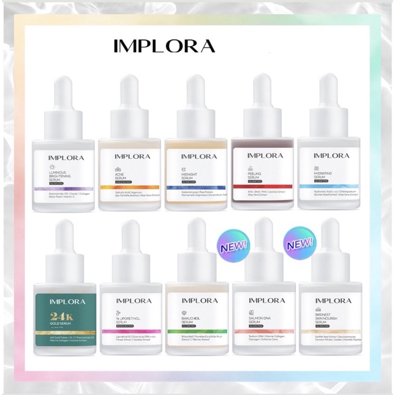 Jual Implora Serum Wajah 20ml | Face Serum Acne Luminous Brightening ...