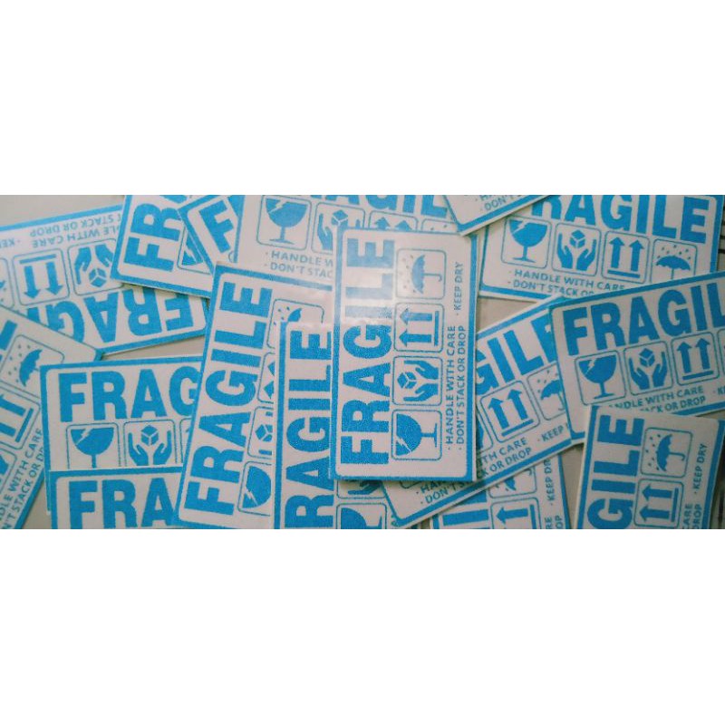 Jual Stiker fragile 5x7cm tempel | Shopee Indonesia