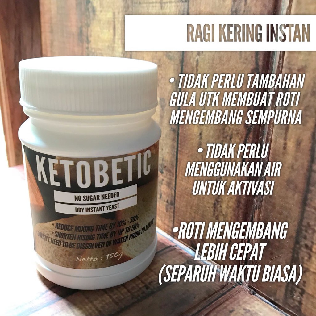 Jual Allaire Dry Instant Yeast Ragi Instant Kering tanpa gula 150 g ...