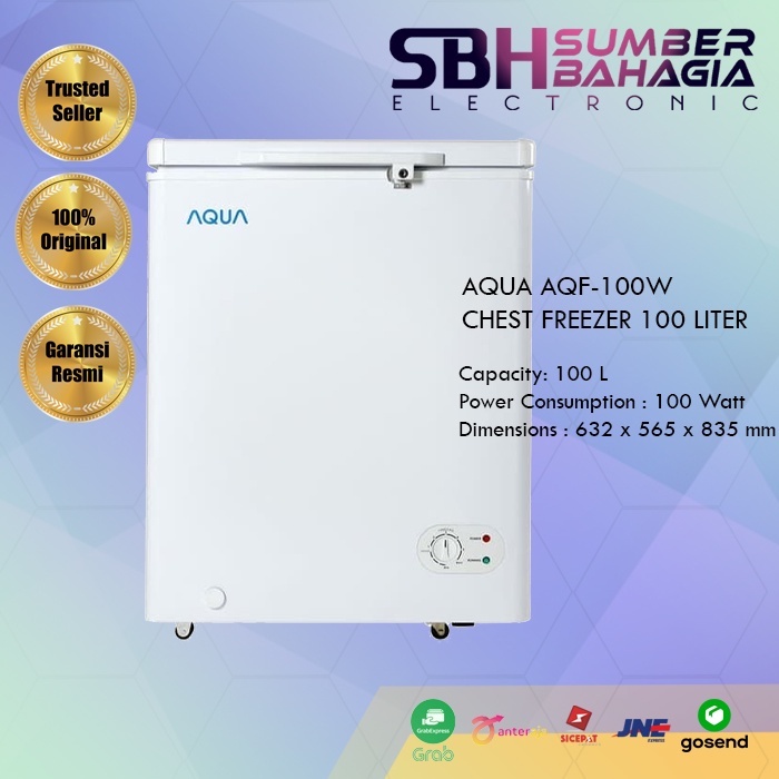 Jual AQUA AQF100W CHEST FREEZER 100 LITER (NEW) (KHUSUS BANDUNG) Shopee Indonesia