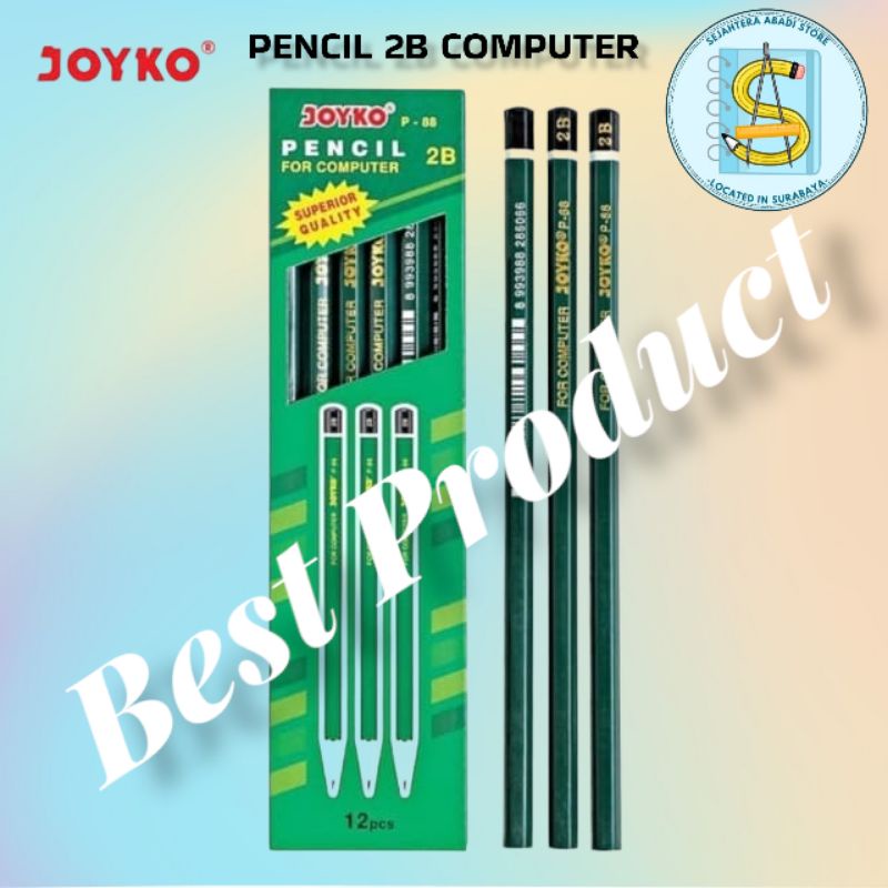 Jual Pensil 2b Pencil 2b Joyko P 88 Hijau Lusin Shopee Indonesia