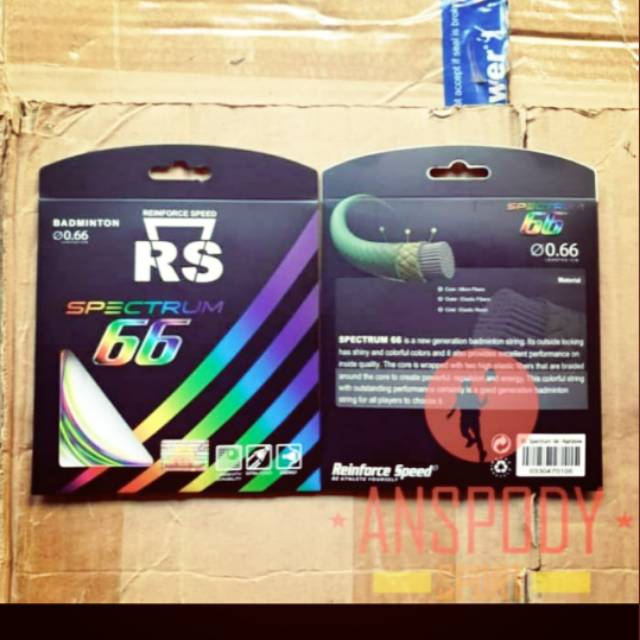 Jual SENAR BADMINTON RS SPECTRUM 66 RAINBOW | Shopee Indonesia