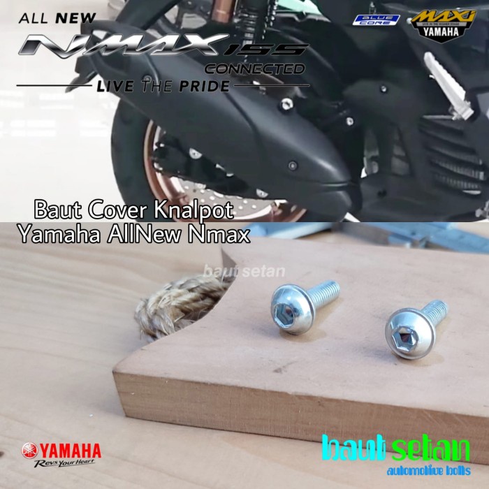 Jual Baut Set Cover Tutup Knalpot Yamaha N Max All New Shopee Indonesia