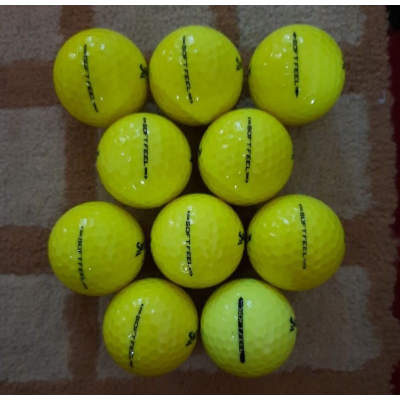 Jual Bola Golf Srixon Soft Feel Warna Kuning Grade A isi 10 pcs ...