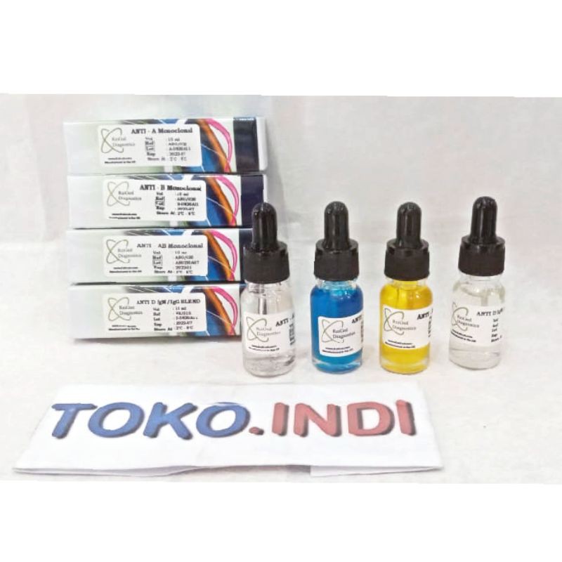 Jual Serum Golongan Darah A, B, AB dan D /Anti A, B, AB/ Tes Golongan ...